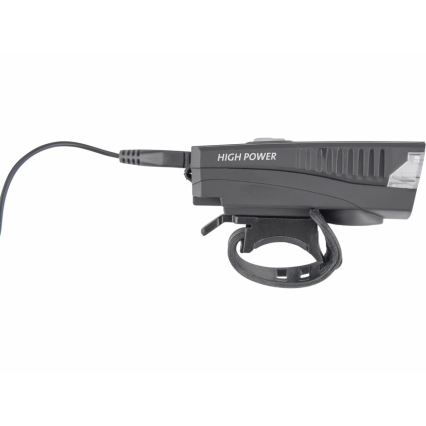 Extol - LED Акумулаторно фенерче с клаксон за велосипед LED/5W/1200 mAh/3,7V IPX4