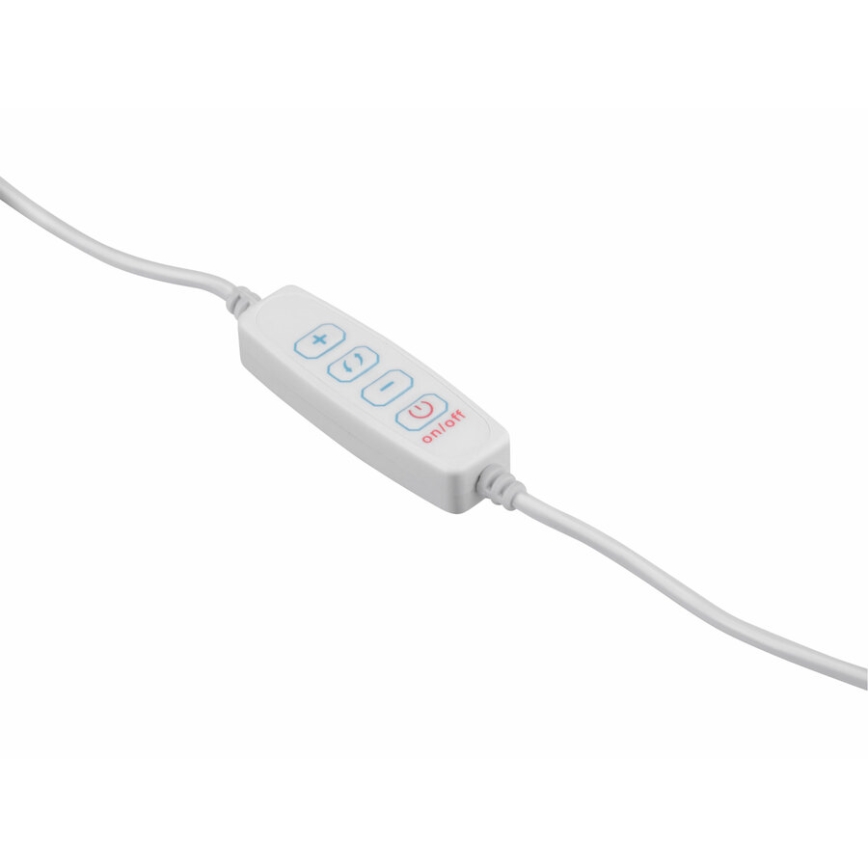 Extol - LED Димируема настолна лампа с лупа LED/8W/5V 2900/4500/7500K бял