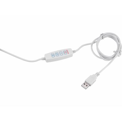 Extol - LED Димируема настолна лампа с лупа LED/8W/5V 2900/4500/7500K бял