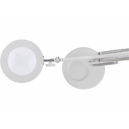 Extol - LED Димируема настолна лампа с лупа LED/8W/5V 2900/4500/7500K бял