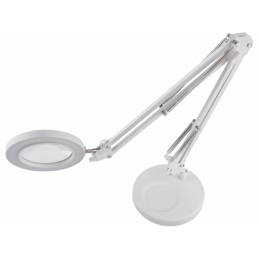 Extol - LED Димируема настолна лампа с лупа LED/8W/5V 2900/4500/7500K бял