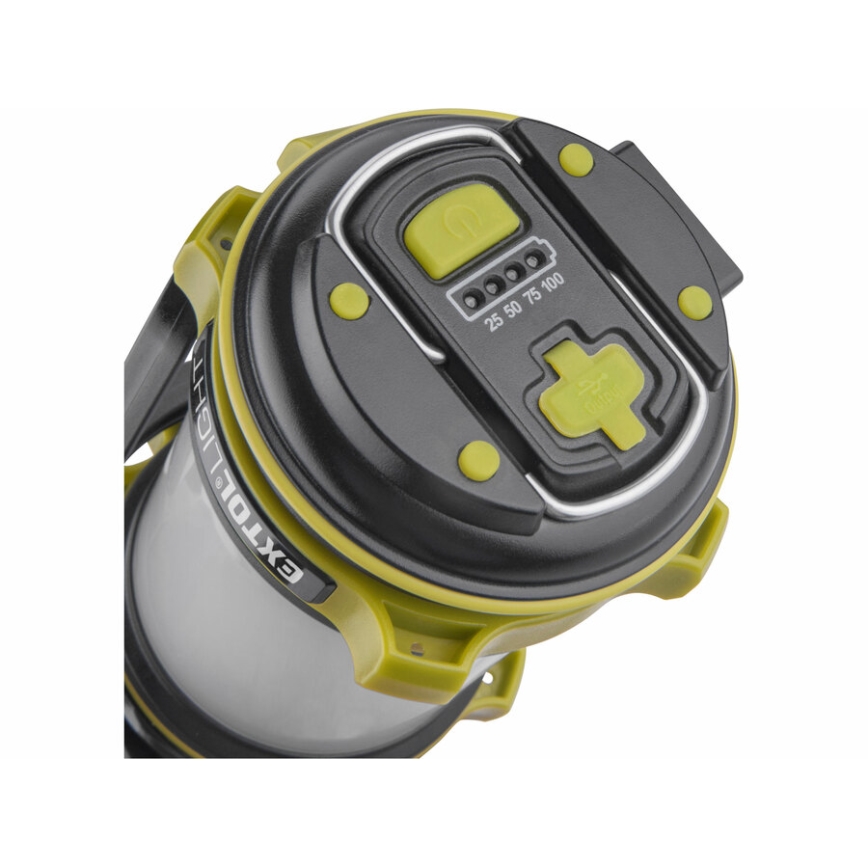 Extol - LED Димируемо фенерче с външна батерия LED/2600 mAh/3,7V IPX4