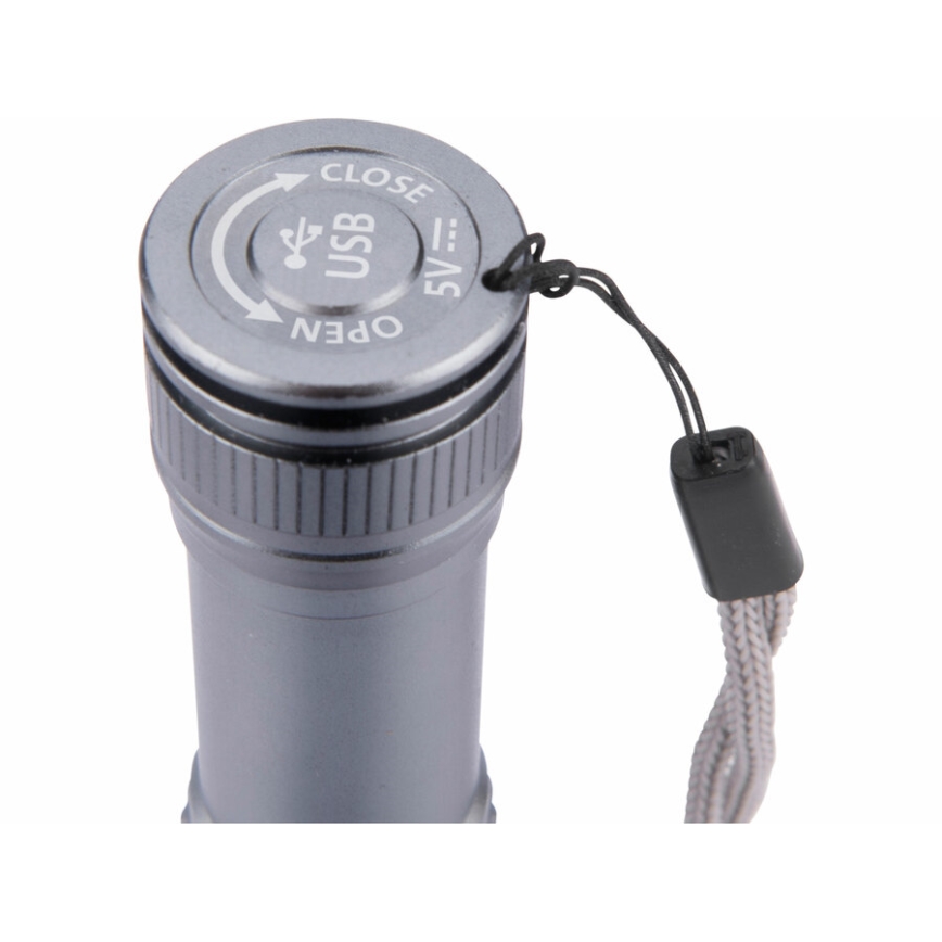 Extol - LED Фенерче LED/2000 mAh/3,7V матов хром