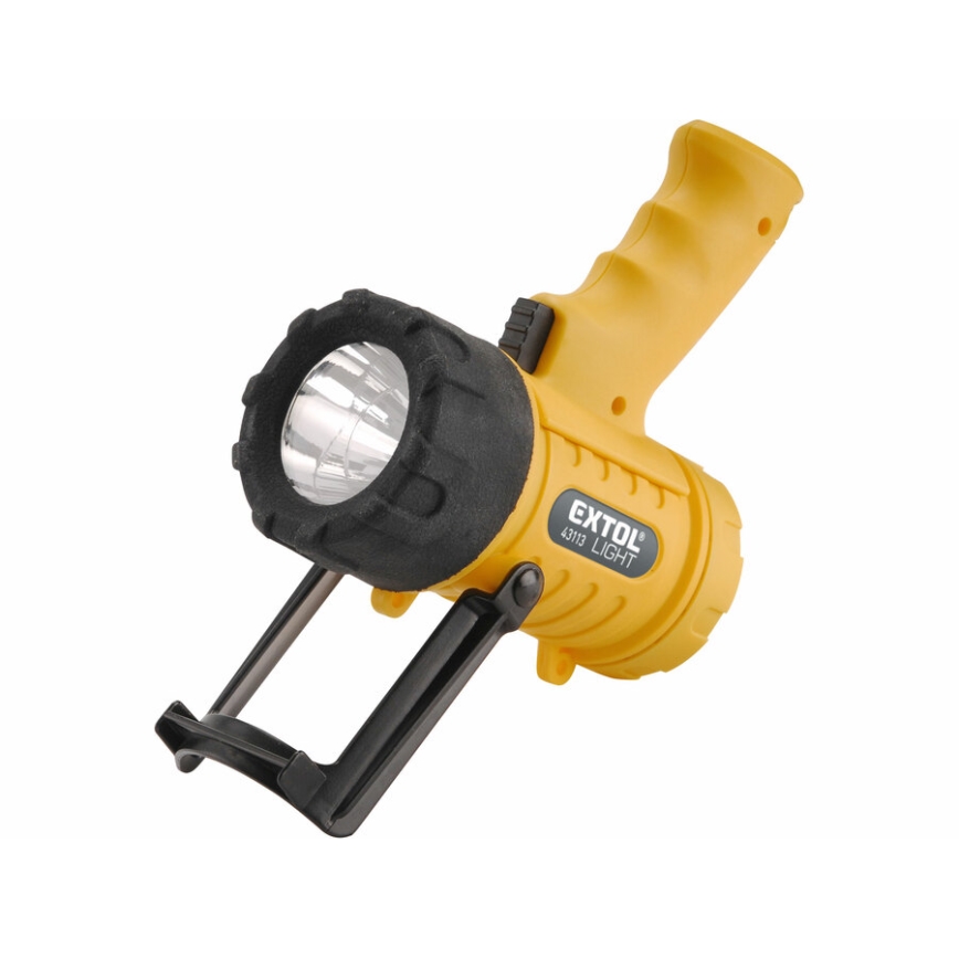 Extol - LED Фенерче LED/5W/4xAA IP67 жълто/черно
