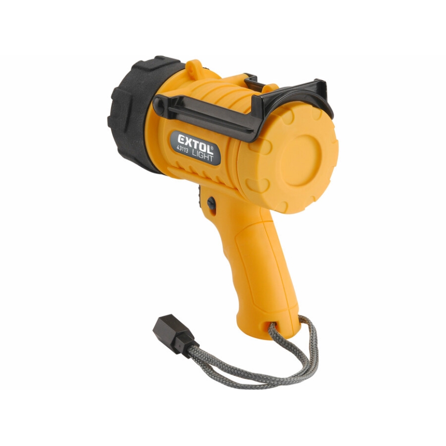 Extol - LED Фенерче LED/5W/4xAA IP67 жълто/черно