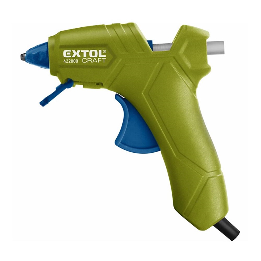 Extol - Пистолет за лепило 70W/230V зелен/син