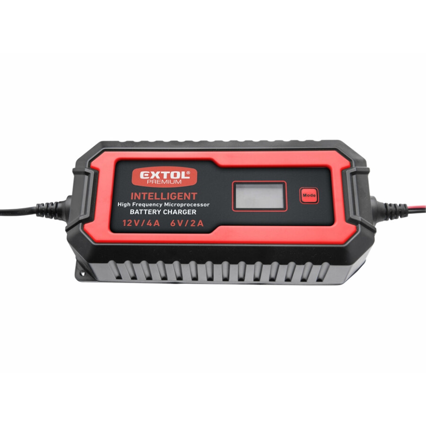 Extol Premium - Автомобилно зарядно устройство 9-етапен 6/12V 4A IP65