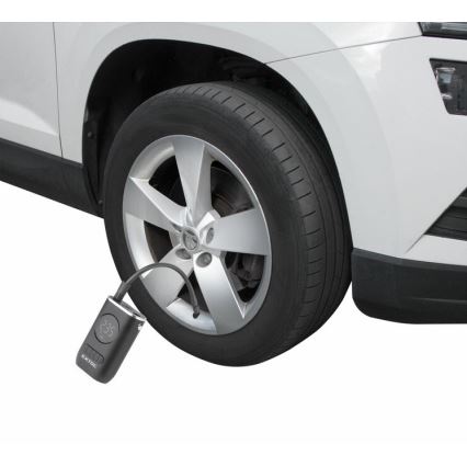 Extol Premium - Цифров джобен компресор 4000 mAh 7,4V черен