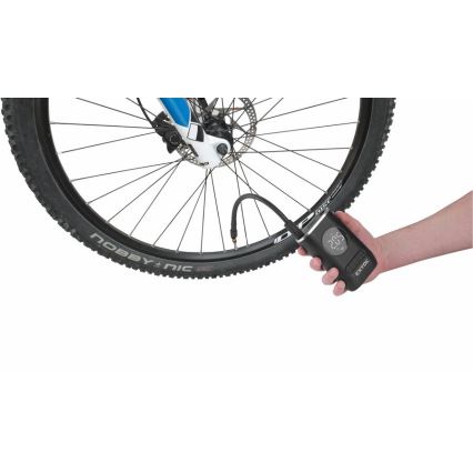 Extol Premium - Дигитален джобен компресор 4000 mAh 7,4V черен