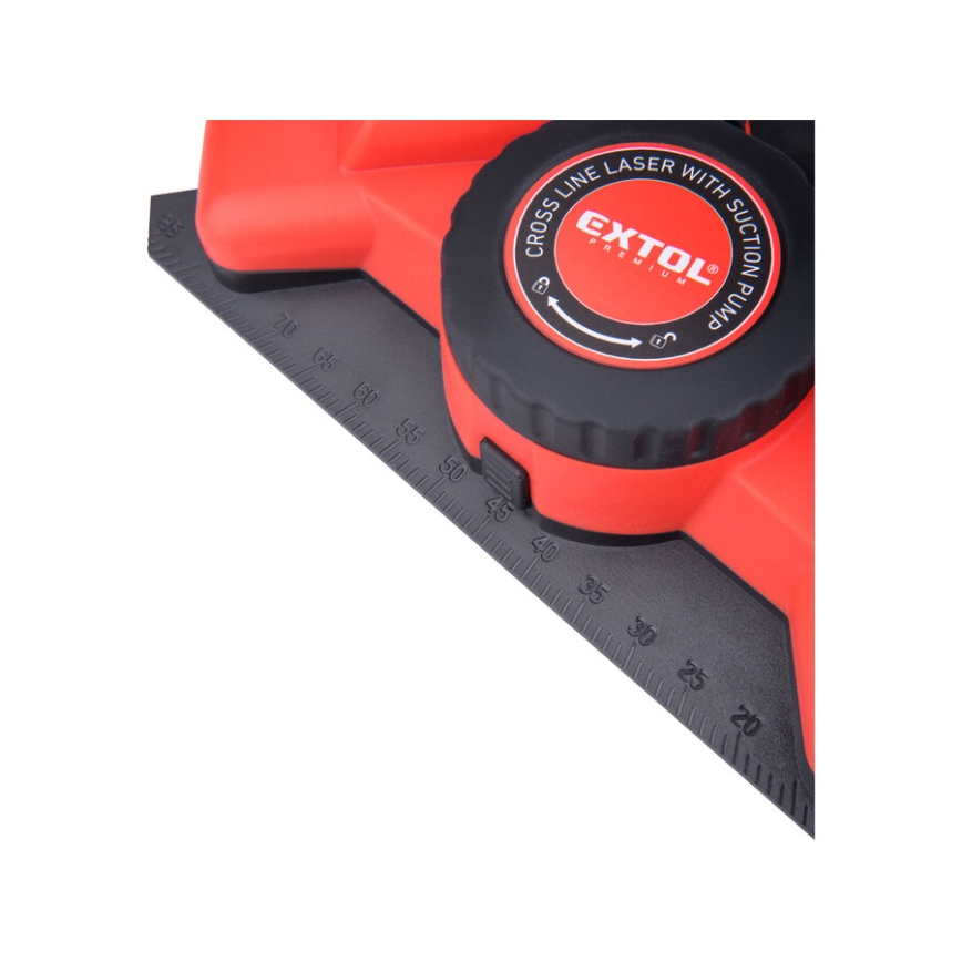 Extol Premium - Лазерен ъгломер 90° с електрически модул с вакуумна вендуза 5V/1000 mAh