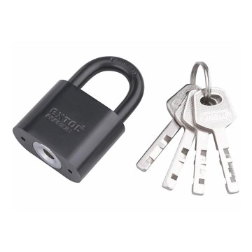 Extol Premium - Метален катинар с висулка 40 мм черен