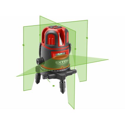 Extol Premium - Самонивелиращ линеен кръстосан лазер 5V/5200 mAh IP54