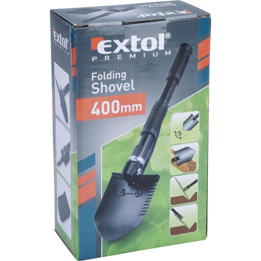 Extol Premium - Сгъваема малка лопата с мотика 40 см