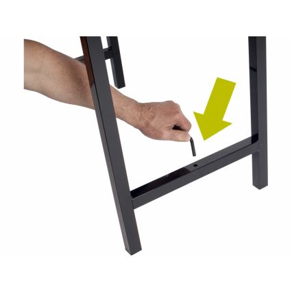 Extol - Сгъваема работна маса 100x60 см кафява/черна