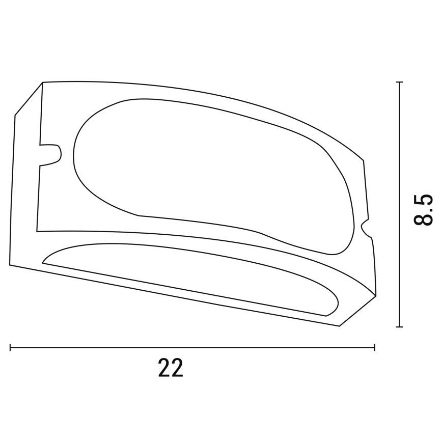 Екстериорен аплик 1xE27/10W/230V IP54 сив