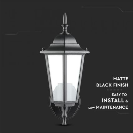 Екстериорен аплик 1xE27/40W/230V IP44 черен