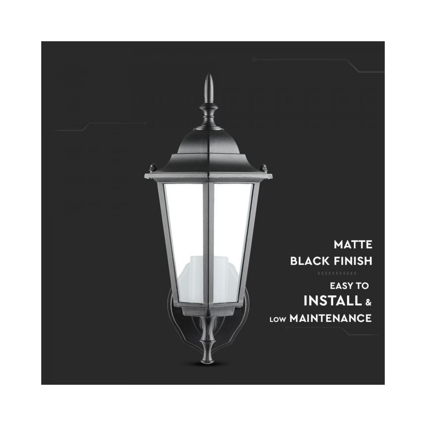 Екстериорен аплик 1xE27/40W/230V IP44 черен