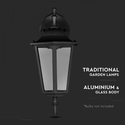 Екстериорен аплик 1xE27/40W/230V IP44 черен