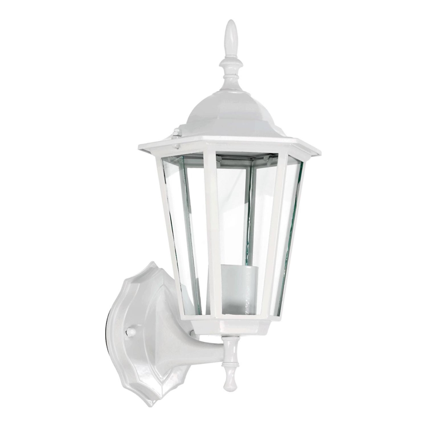 Екстериорен аплик 1xE27/60W/230V IP44 бял