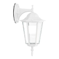 Екстериорен аплик 1xE27/60W/230V IP44 бял