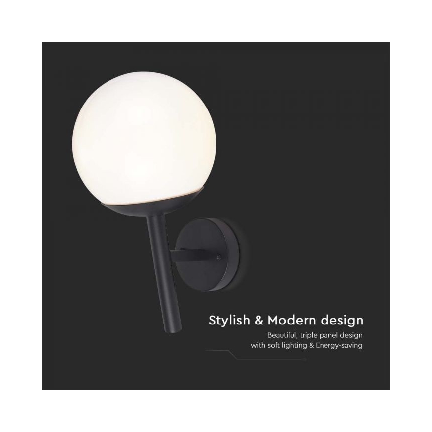 Екстериорен аплик 1xE27/60W/230V IP44 черен