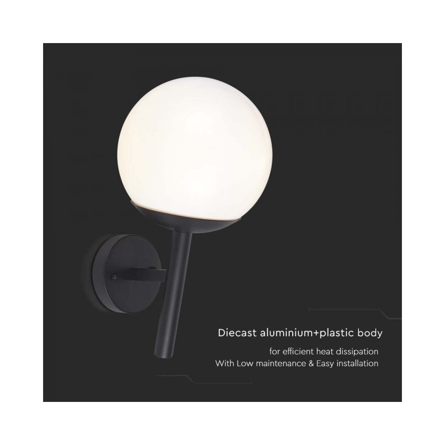 Екстериорен аплик 1xE27/60W/230V IP44 черен