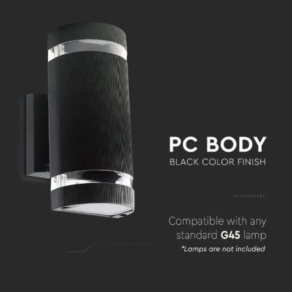 Екстериорен аплик 2xE27/60W/230V IP44