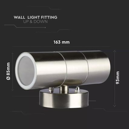 Екстериорен аплик 2xGU10/35W/230V IP44