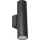 Екстериорен аплик 2xGU10/35W/230V IP54 кръгъл черен