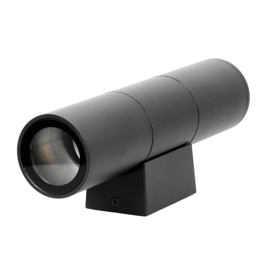 Екстериорен аплик 2xGU10/35W/230V IP54 кръгъл черен