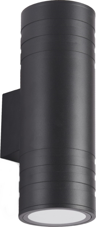 Екстериорен аплик 2xGU10/35W/230V IP54 кръгъл черен