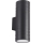 Екстериорен аплик 2xGU10/35W/230V IP54 кръгъл черен