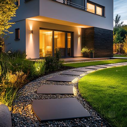 Екстериорен аплик 2xGU10/35W/230V IP54 кръгъл черен