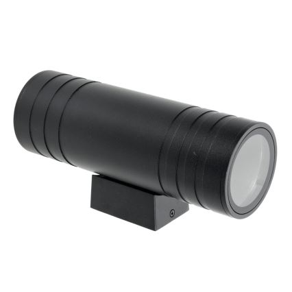 Екстериорен аплик 2xGU10/35W/230V IP54 кръгъл черен