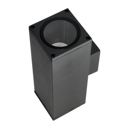 Екстериорен аплик 2xGU10/35W/230V IP54 ъглов черен