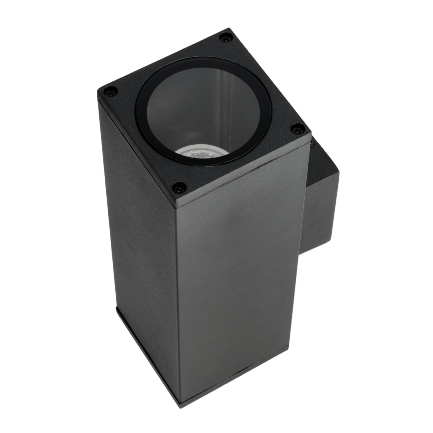 Екстериорен аплик 2xGU10/35W/230V IP54 ъглов черен