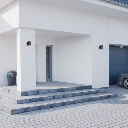 Екстериорен аплик BOKA 1xGU10/60W/230V IP44 черен