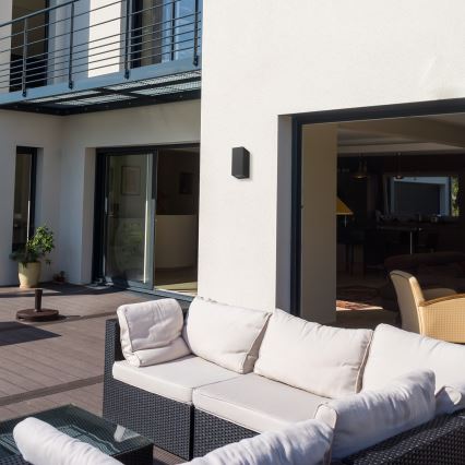 Екстериорен аплик BOKA 2xGU10/60W/230V IP44 черен