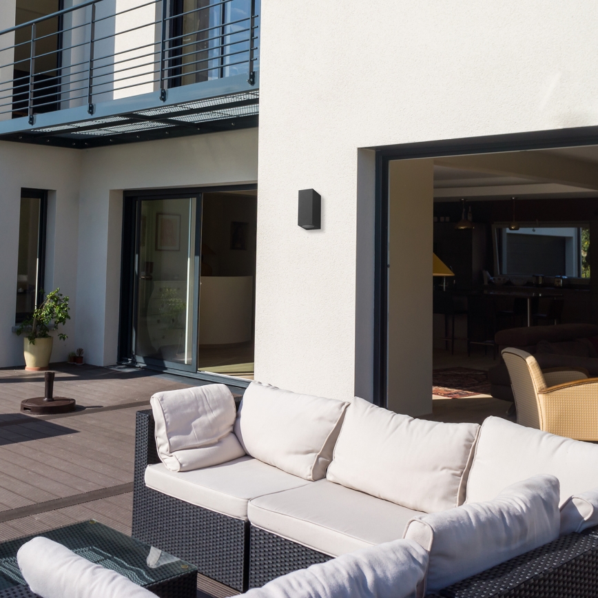 Екстериорен аплик BOKA 2xGU10/60W/230V IP44 черен