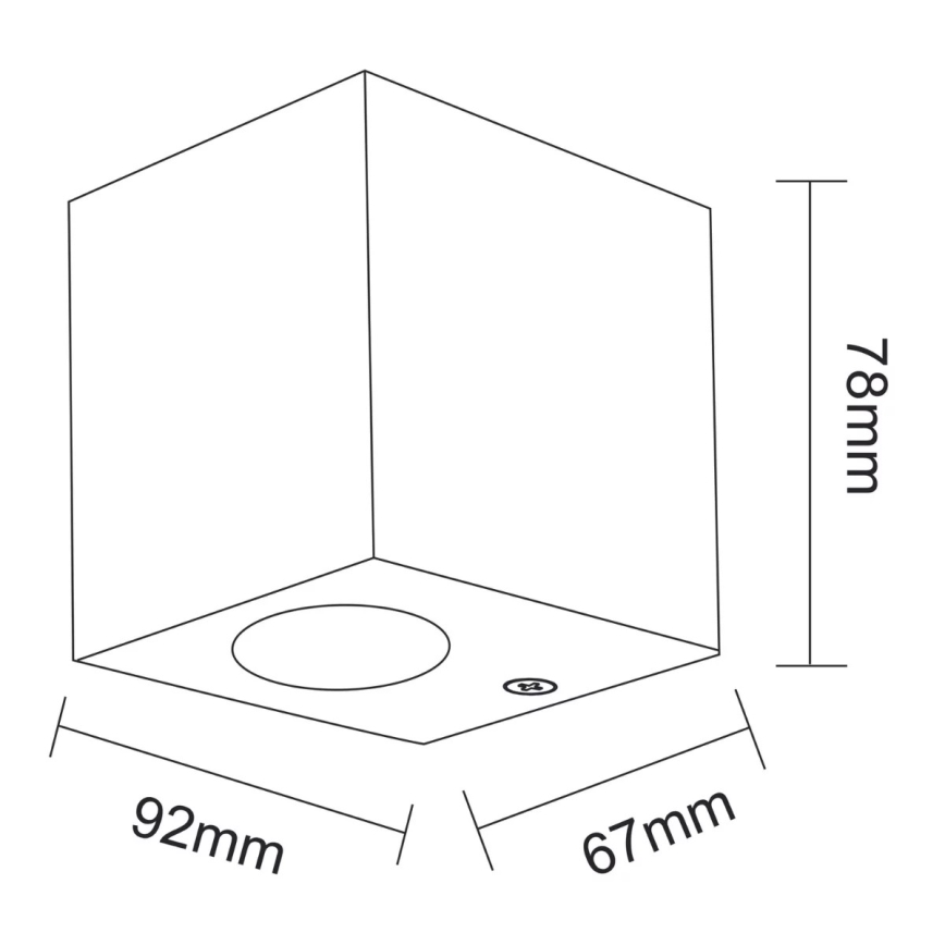 Екстериорен аплик BOSTON 1xGU10/35W/230V IP44