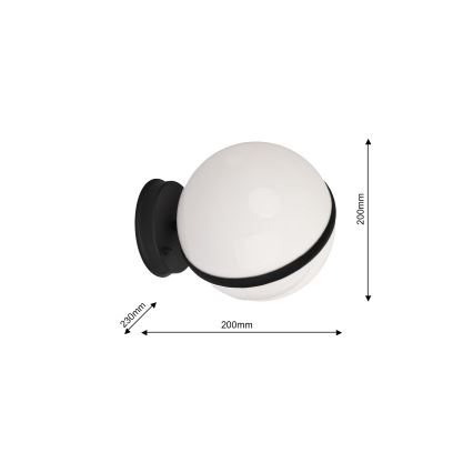 Екстериорен аплик CIRCULO 1xE27/40W/230V IP44