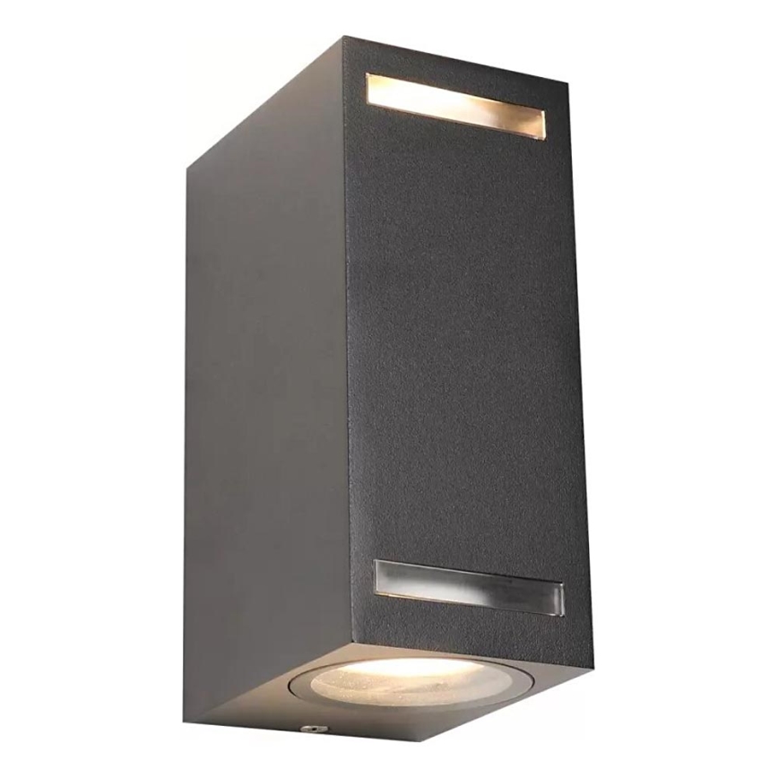 Екстериорен аплик FAVEIRA 2xGU10/7W/230V IP44 антрацит
