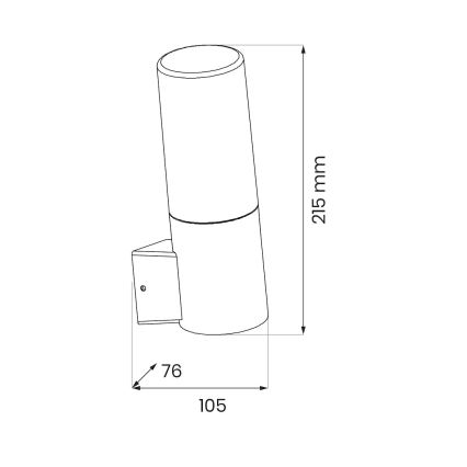 Екстериорен аплик HARLEM 1xE27/60W/230V IP44 черен