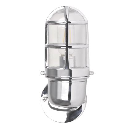 Екстериорен аплик LUND 1xE27/12W/230V IP44 лъскав хром