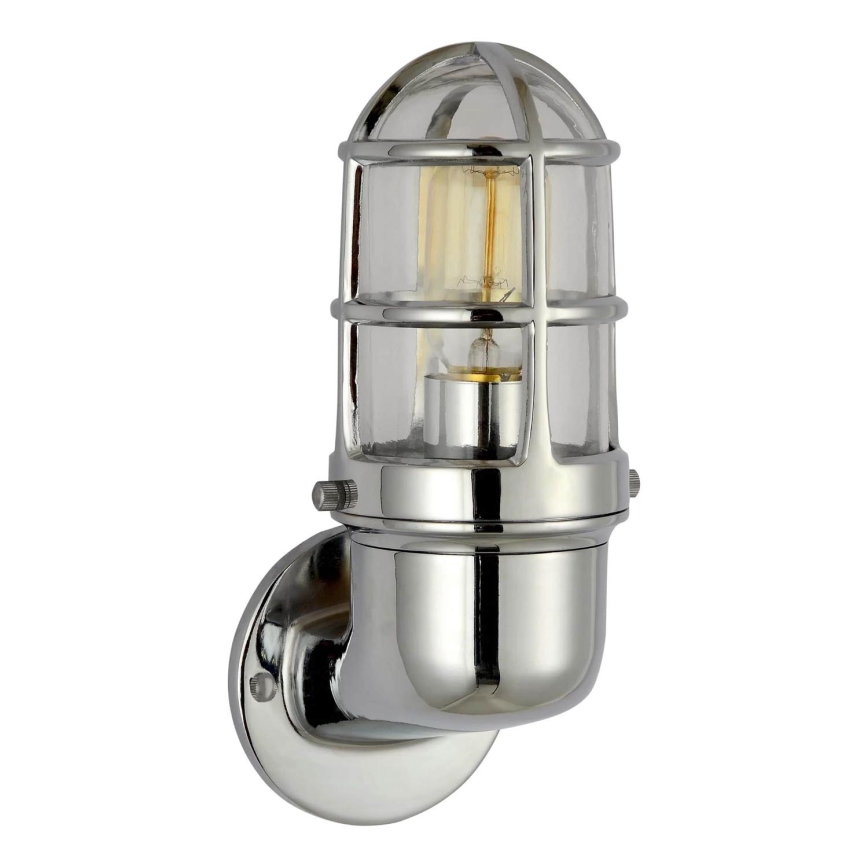 Екстериорен аплик LUND 1xE27/12W/230V IP44 лъскав хром