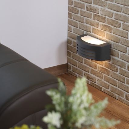 Екстериорен аплик OLIANA 1xE27/60W/230V IP54 антрацит