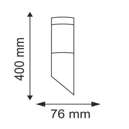 Екстериорен аплик OSLO 1xE27/10W/230V IP44