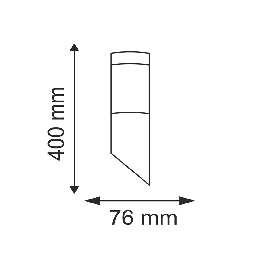 Екстериорен аплик OSLO 1xE27/10W/230V IP44