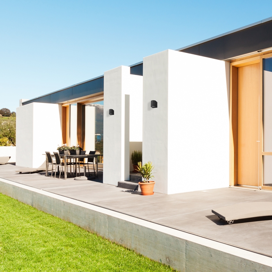 Екстериорен аплик OVALIS 1xGU10/35W/230V IP44 черен