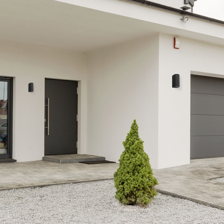 Екстериорен аплик OVALIS 2xGU10/35W/230V IP44 черен